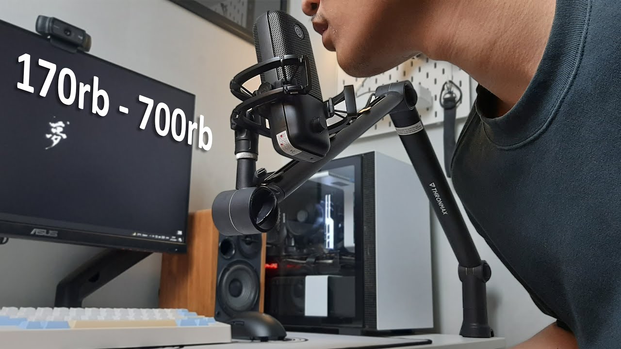 3 Model Stand Microphone Untuk Produktivitas | Boom Arm Stand Thronmax adalah yang Terbaik ?