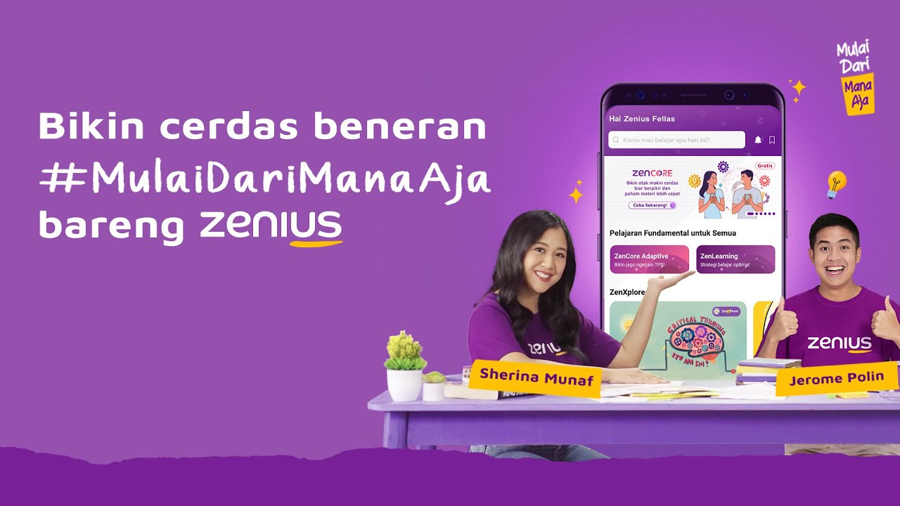 Bikin Cerdas Beneran #MulaiDariManaAja Bareng Zenius