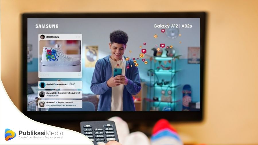Contoh iklan elektronik TV "HP Samsung"