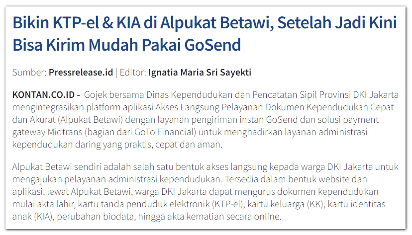 press release bukan slot iklan