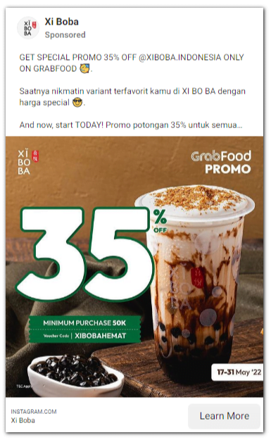 contoh iklan minuman boba