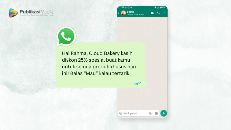 kata kata promosi makanan di wa