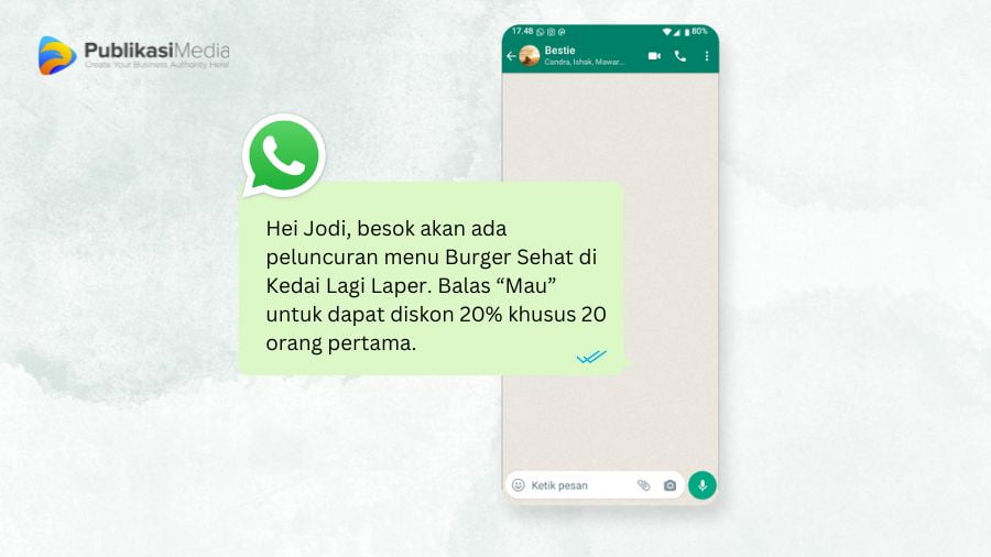 kata kata promosi makanan di wa