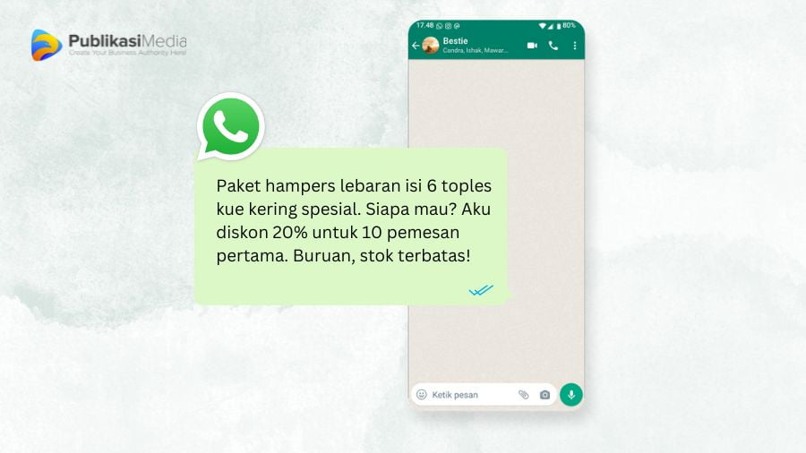 kata kata promosi makanan di wa