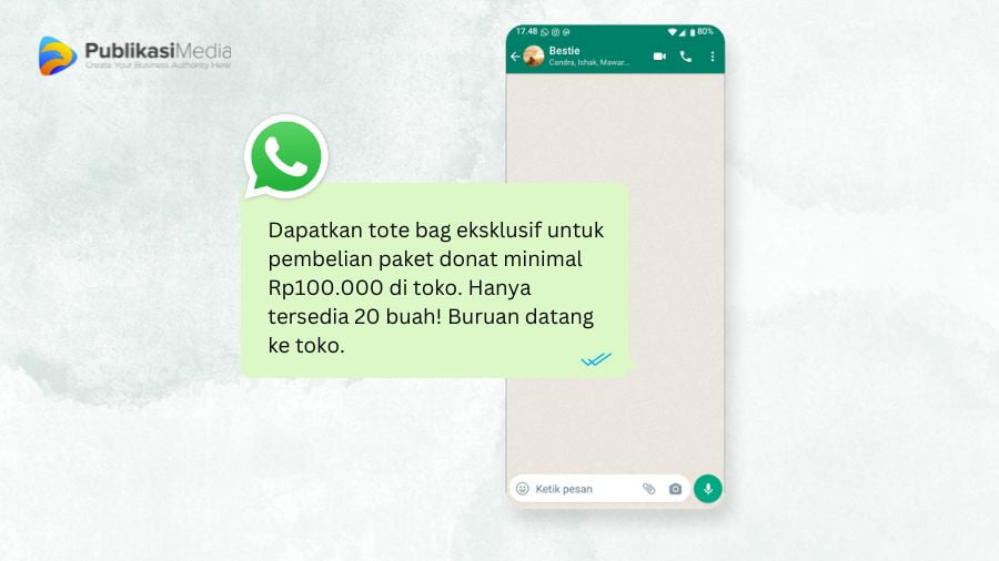 kata kata promosi makanan di wa