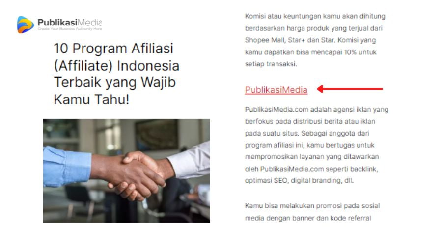 contoh backlink berkualitas