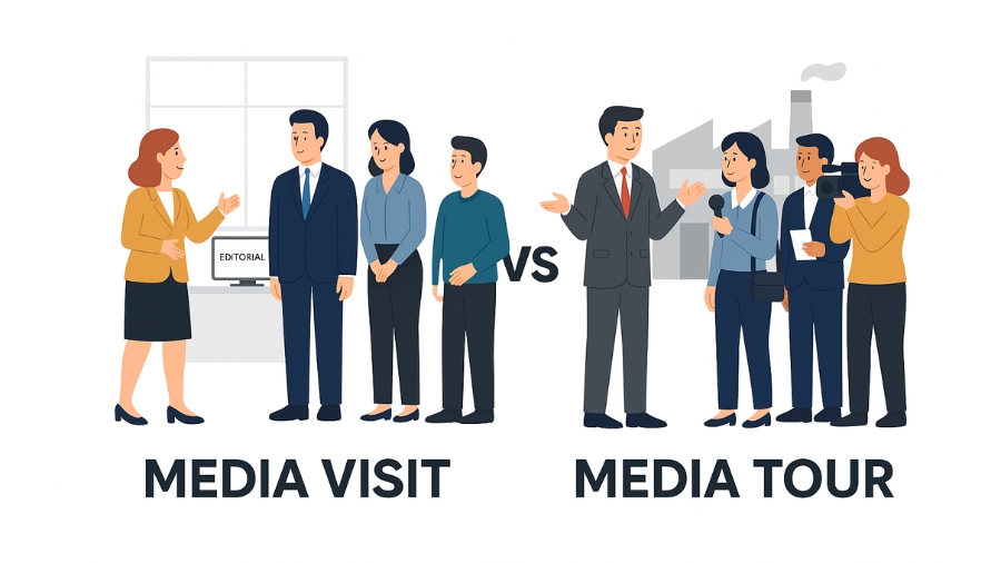 media visit vs media tour
