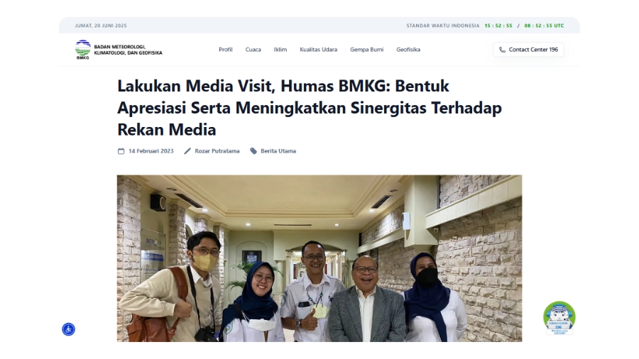 contoh media visit